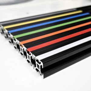 Flat Dust Cover (vlakke stofkap / afdichting) for 2020 extrusion profile - 7 colors
